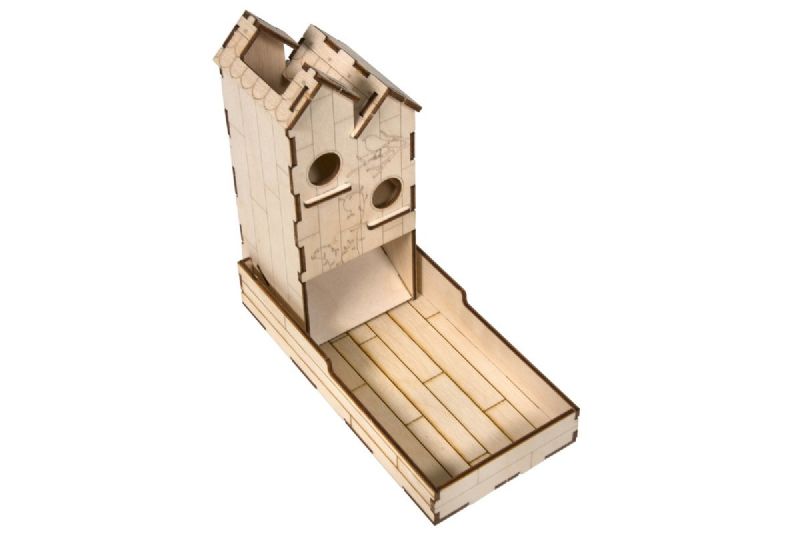 Wooden  Mini Dice Tower Kit Birdhouse for Wingspan